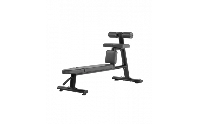 Скамья для скручиваний горизонтальная Bronze Gym H-035 (черный)